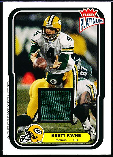 2004 Fleer Platinum Ftbl.- “Jerseys”- #66 Brett Favre, Packers- #293/765