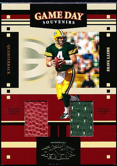 2004 Playoff Honors Ftbl.- “Game Day Souvenirs”- #GS3 Brett Favre, Packers- #206/250