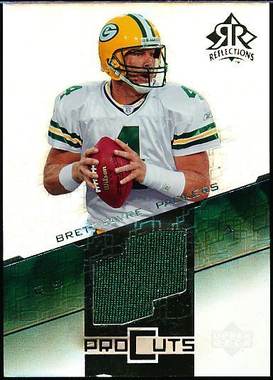 2004 Reflections Ftbl.- “Pro Cuts Jerseys Gold”- #PC-BF Brett Favre, Packers