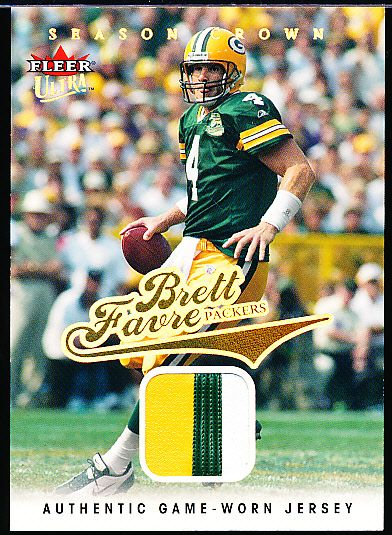 2004 Ultra Ftbl.- “Season Crowns Game Used Copper”- #23 Brett Favre, Packers- #134/349