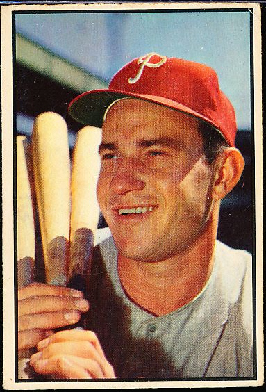 1953 Bowman Bb Color- #103 Del Ennis, Phillies