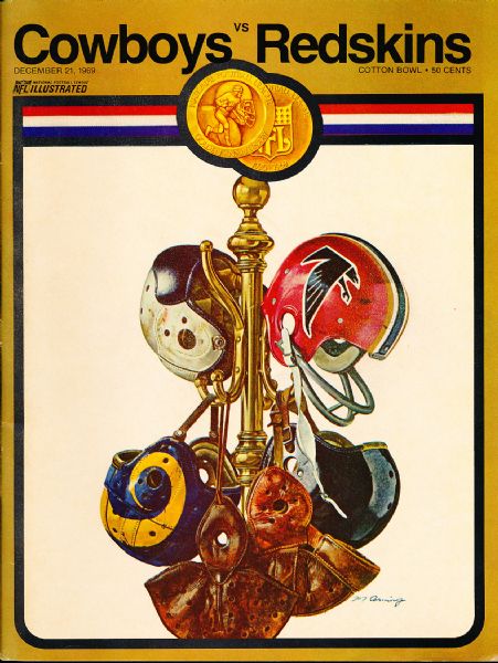 Dec 21, 1969 Dallas Cowboys Program at Cotton Bowl vs. Washington