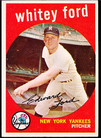 1959 Topps Bb- #430 Whitey Ford, Yankees