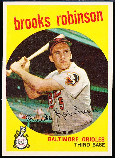 1959 Topps Bb- #439 Brooks Robinson, Orioles