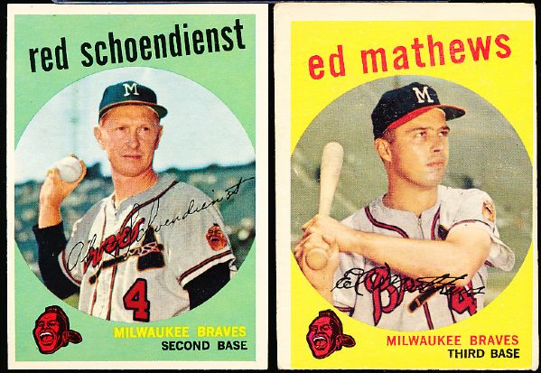 1959 Topps Bb- 3 Diff.