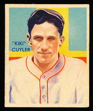 1934-36 Diamond Stars Baseball- #31 Kiki Cuyler, Cubs- 1935 green back- Hall of Famer!