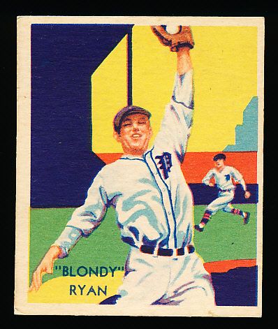 1934-36 Diamond Stars Baseball- #40 Blondy Ryan, Phillies