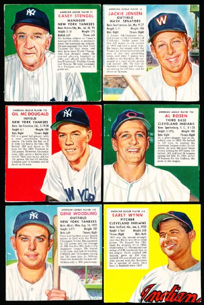 1953 Red Man Baseball- No Tabs- 8 Diff. AL