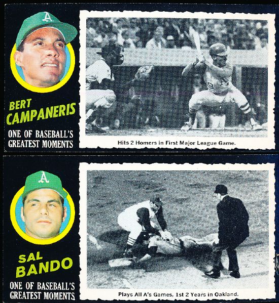 1971 Topps Baseball Greatest Moments- 2 Cards