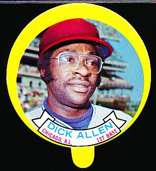 1973 Topps Baseball Candy Lids- Dick Allen, White Sox