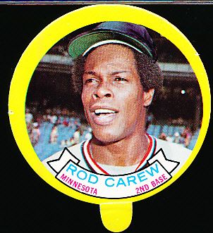 1973 Topps Baseball Candy Lids- Rod Carew, Twins