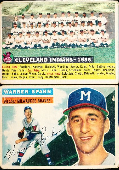 1956 Topps Bb- 2 Cards