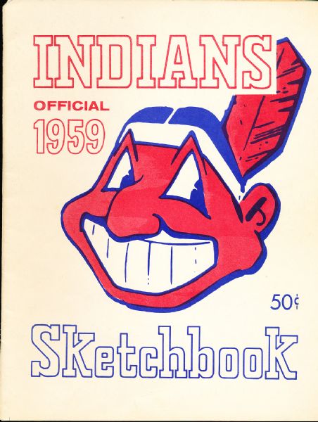 1959 Cleveland Indians Official Bsbl. Sketchbook