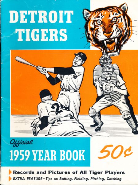 1959 Detroit Tigers Official Bsbl. Year Book