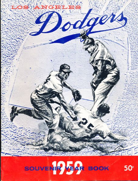 1959 Los Angeles Dodgers Official Bsbl. Year Book