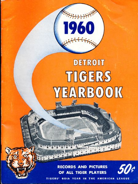 1960 Detroit Tigers Official Bsbl. Yearbook