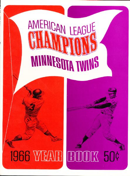 1966 Minnesota Twins Official Bsbl. Yearbook