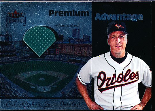 2001 Fleer Premium Bsbl. “Premium Advantage”- Cal Ripken, Jr., Orioles- #27/100!