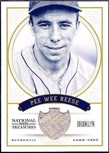 2012 National Treasures Bsbl. “Game-Used Memorabilia”- #61 Pee Wee Reese, Dodgers- #15/99!
