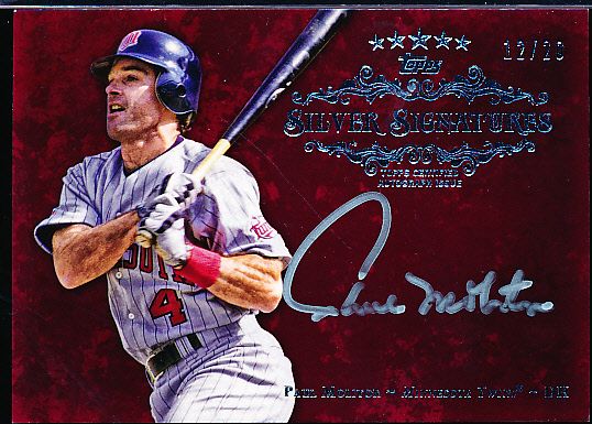 2013 Topps Five-Star Bsbl. “Silver Signatures” #PM Paul Molitor, Twins- #12/20!