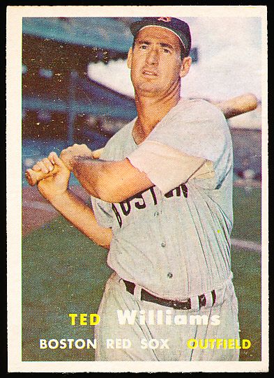 1957 Topps Bb- #1 Ted Williams, Red Sox