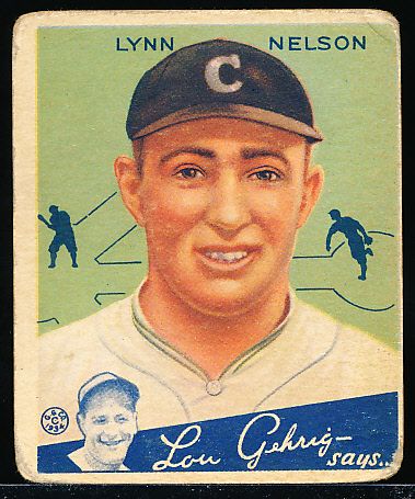 1934 Goudey Baseball- #60 Lynn Nelson, Cubs