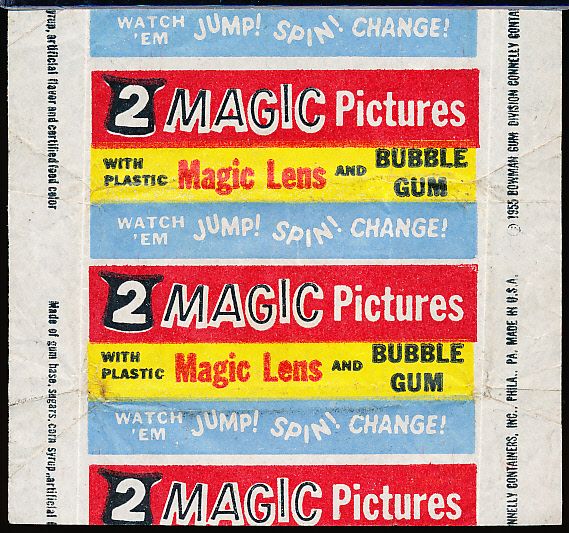 1955 Bowman “Magic Pictures” Non-Sport 1 Cent Wrapper