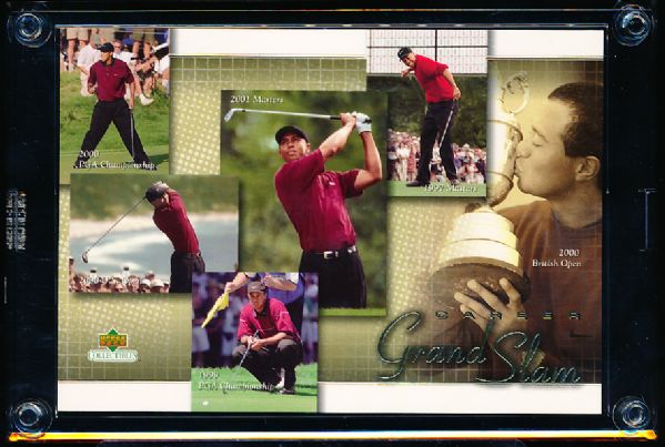 2001 Upper Deck Collectibles Golf- Tiger Woods Career Grand Slam Card