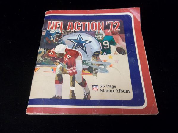 1972 Sunoco NFL Action Stamps Complete Set Attached Within 56 Page Album!