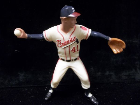 1958-63 Hartland Plastics Bsbl.- Eddie Mathews, Braves- with Magnets on Feet Variation