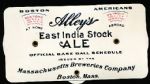 1916 Pfaff’s Beer- Boston Braves Schedule and Counter/ Alleys East India Stock Ale Boston Americans Schedule