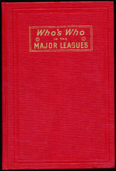 1942 Who’s Who in the Major Leagues By Carmichael/ Callahan