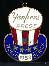 1952 New York Yankees World Series- Press Charm