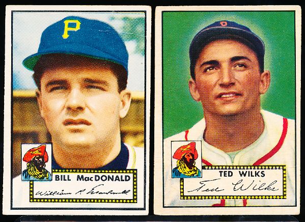 1952 Topps Baseball- 2 Pirates