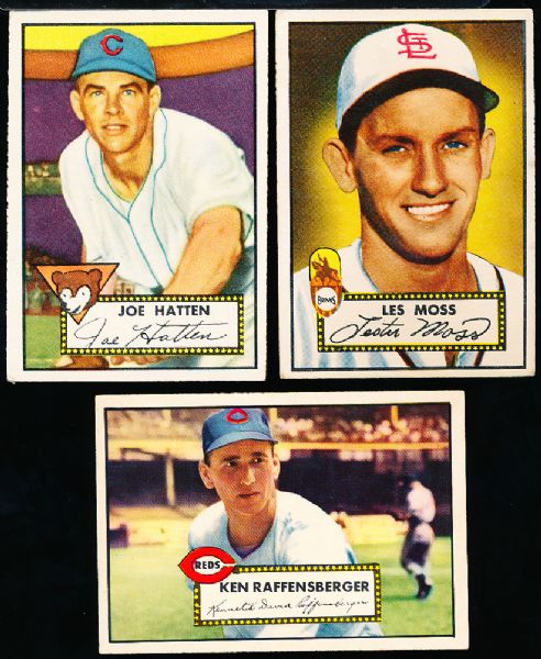 1952 Topps Baseball- 3 Diff.