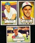 1952 Topps Baseball- 3 Diff.