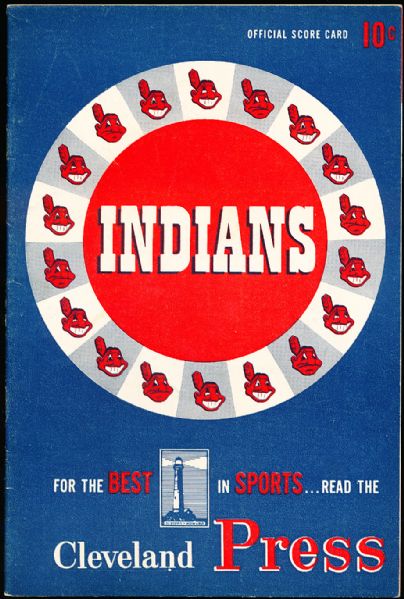 1953 St. Louis Browns @ Cleveland Indians Score Card