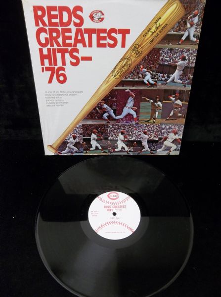 1976 Cincinnati Reds “Reds Greatest Hits- ‘76” 33 1/3 RPM LP Record