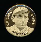 1910-12 P2 Sweet Caporal Baseball Pin- Pfiester, Cubs