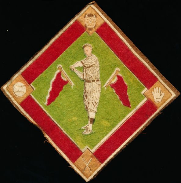 1914 B18 Blanket- Casey Stengel, Brooklyn NL- Green Infield Version