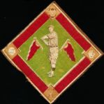 1914 B18 Blanket- Casey Stengel, Brooklyn NL- Green Infield Version