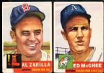 1953 Topps Bb- 6 Cards