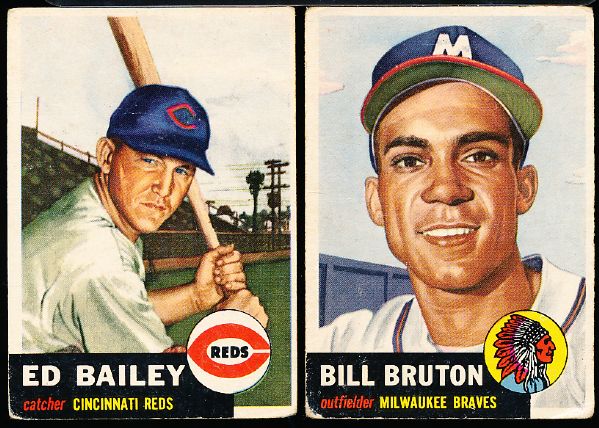 1953 Topps Bb- 7 Cards