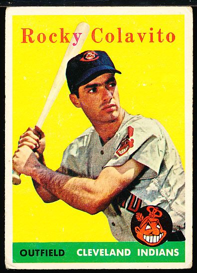 1958 Topps Bb- #368 Colavito, Indians- 2nd Year Card