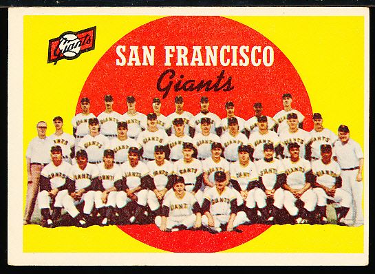 1959 Topps Bb- #69 Giants