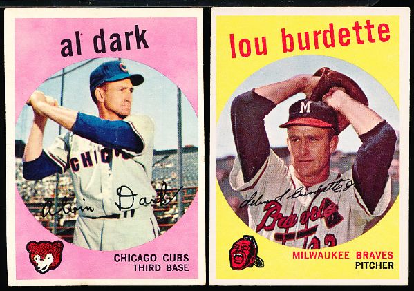 1959 Topps Bb- 4 Cards