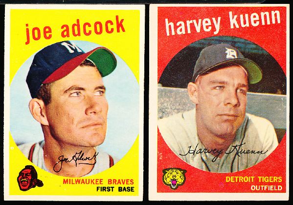 1959 Topps Bb- 6 Cards
