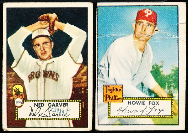 1952 Topps Baseball- 6 Cards