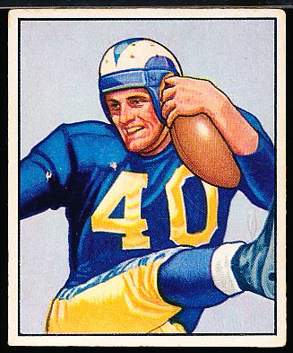 1950 Bowman Ftbl. #52 Elroy “Crazylegs” Hirsch RC, Rams