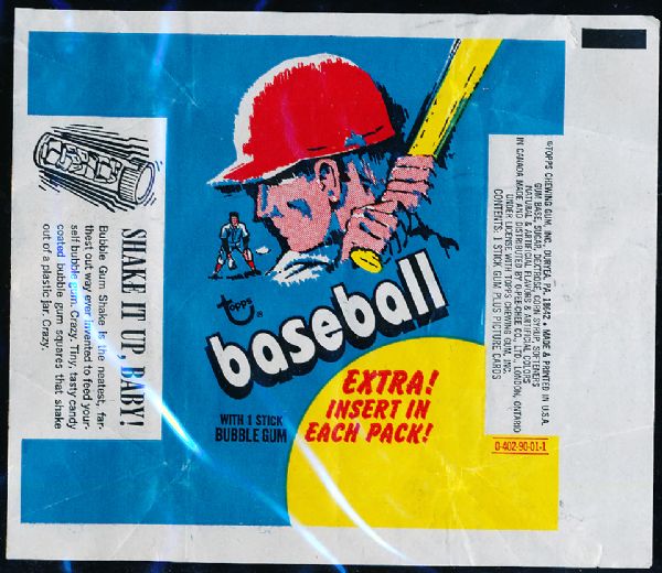 1971 Topps Baseball Wrapper- “Extra Insert in Each Pack”